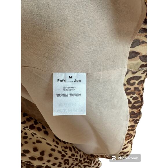 Reformation Animal Print Wrap Dress - Picture 4 of 7